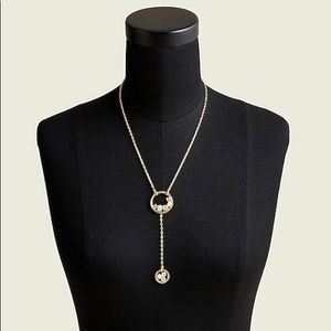 J.Crew Nested mixed-stone lariat necklace